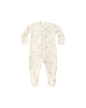 Load image into Gallery viewer, Zip Long Sleeve Sleeper Footie - Bunnies