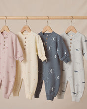 Load image into Gallery viewer, Relaxed Fleece Jumpsuit - Silver Moons