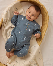 Load image into Gallery viewer, Relaxed Fleece Jumpsuit - Silver Moons