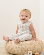Load image into Gallery viewer, Woven Jumpsuit - Blue Plaid