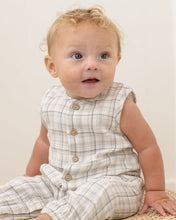 Load image into Gallery viewer, Woven Jumpsuit - Blue Plaid