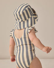 Load image into Gallery viewer, Scoop Back One-Piece Swimsuit - Retro Ocean Stripes