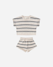 Load image into Gallery viewer, Relaxed Summer Knit Set - Ocean Stripe