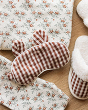 Load image into Gallery viewer, Sleep Mask - Brick Gingham