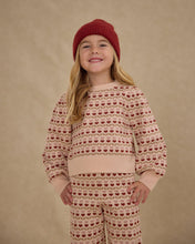 Load image into Gallery viewer, Jacquard Knit Set - Ruby Hearts