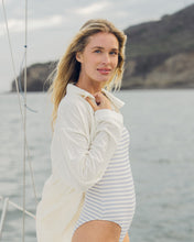 Load image into Gallery viewer, Women's Caitlin One-Piece - Periwinkle Stripe