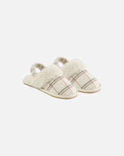 Load image into Gallery viewer, Slippers - Holiday Plaid - SIZE 6-7