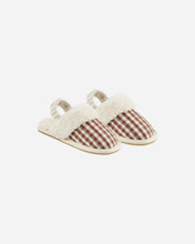 Load image into Gallery viewer, Slippers - Brick Gingham