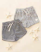 Load image into Gallery viewer, Swim Trunk - Black Gingham