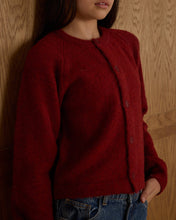 Load image into Gallery viewer, Fuzzy Cardigan - Ruby - SIZE 10 YR