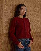 Load image into Gallery viewer, Fuzzy Cardigan - Ruby - SIZE 10 YR
