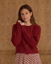 Load image into Gallery viewer, Women's Fuzzy Cardigan - Ruby