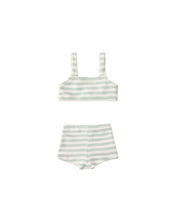 Load image into Gallery viewer, Dylan Bikini - Seafoam Stripe