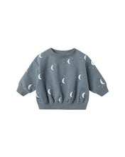 Load image into Gallery viewer, Relaxed Fleece Sweatshirt - Silver Moons