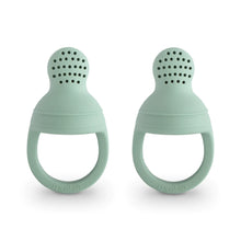 Load image into Gallery viewer, Silicone Fresh Food Feeder (2 Pack) - Cambridge Blue