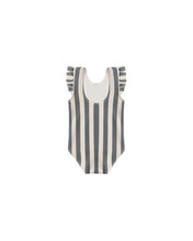 Load image into Gallery viewer, Scoop Back One-Piece Swimsuit - Retro Ocean Stripes
