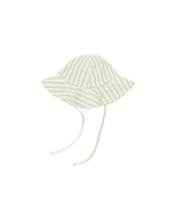 Load image into Gallery viewer, Sun Hat - Mint Stripe - SIZE 0-6, 6-12 MONTHS