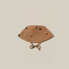 Load image into Gallery viewer, Gold Dots Bucket Sun Hat - 1/2 YR