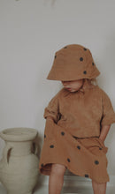 Load image into Gallery viewer, Gold Dots Bucket Sun Hat - 1/2 YR