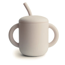 Load image into Gallery viewer, Silicone Training Cup + Straw - Shifting Sand