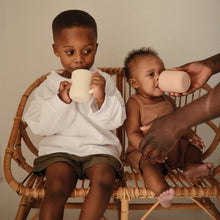 Load image into Gallery viewer, Silicone Training Cup + Straw - Shifting Sand