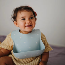 Load image into Gallery viewer, Silicone Baby Bib - White Daisy