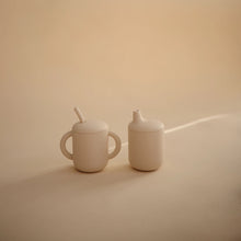 Load image into Gallery viewer, Silicone Training Cup + Straw - Shifting Sand