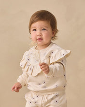 Load image into Gallery viewer, Ruffle Fleece Sweatshirt - Blue Daisy
