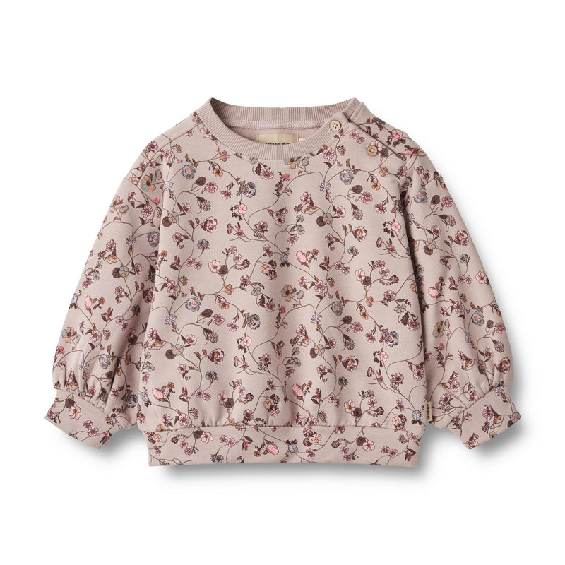 Sweatshirt L/S Lia - Dry Rose Flower Vine - SIZE 3 M