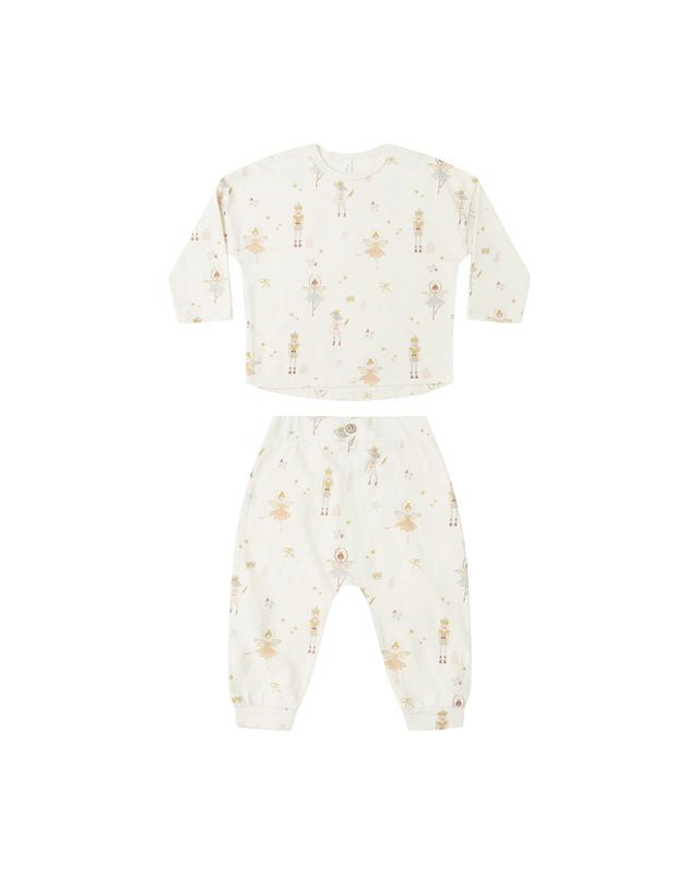 Long Sleeve Tee + Pant Set - Nutcracker