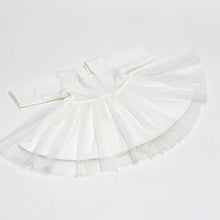 Load image into Gallery viewer, White Long Sleeve tutu dress for Minikane Gordie 34cm doll.
