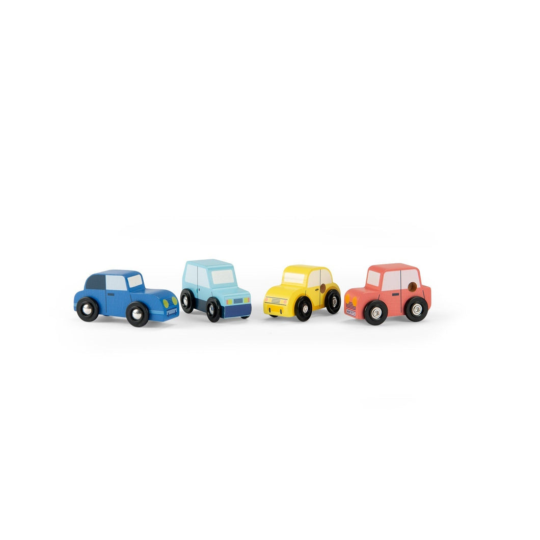 Avenue Du Moulin - Set of 4 Wooden Car