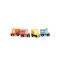 Load image into Gallery viewer, Avenue Du Moulin - Set of 4 Wooden Trucks

