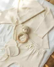 Load image into Gallery viewer, Wrap Top + Footed Pant Set - Natural
