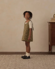 Load image into Gallery viewer, V-Neck Overall Dress - Embroidered Daisies
