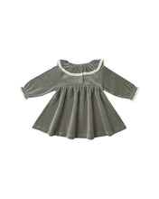 Load image into Gallery viewer, Velour Baby Dress - Forest
