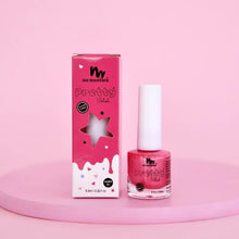 Load image into Gallery viewer, Bright Pink water based scratch off nail polish with a shimmery finish 
