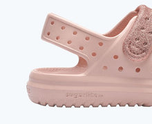 Load image into Gallery viewer, Pastel Pink sandals from Native Shoes featuring two sparkly pink adjustable straps for a snug fit.

