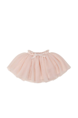 Baby Pink children's tutu with a tulle material.