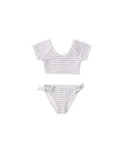 Load image into Gallery viewer, Cropped Rashguard Set - Periwinkle Stripe
