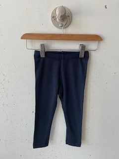 Wheat - Navy Leggings - Size 12 Months