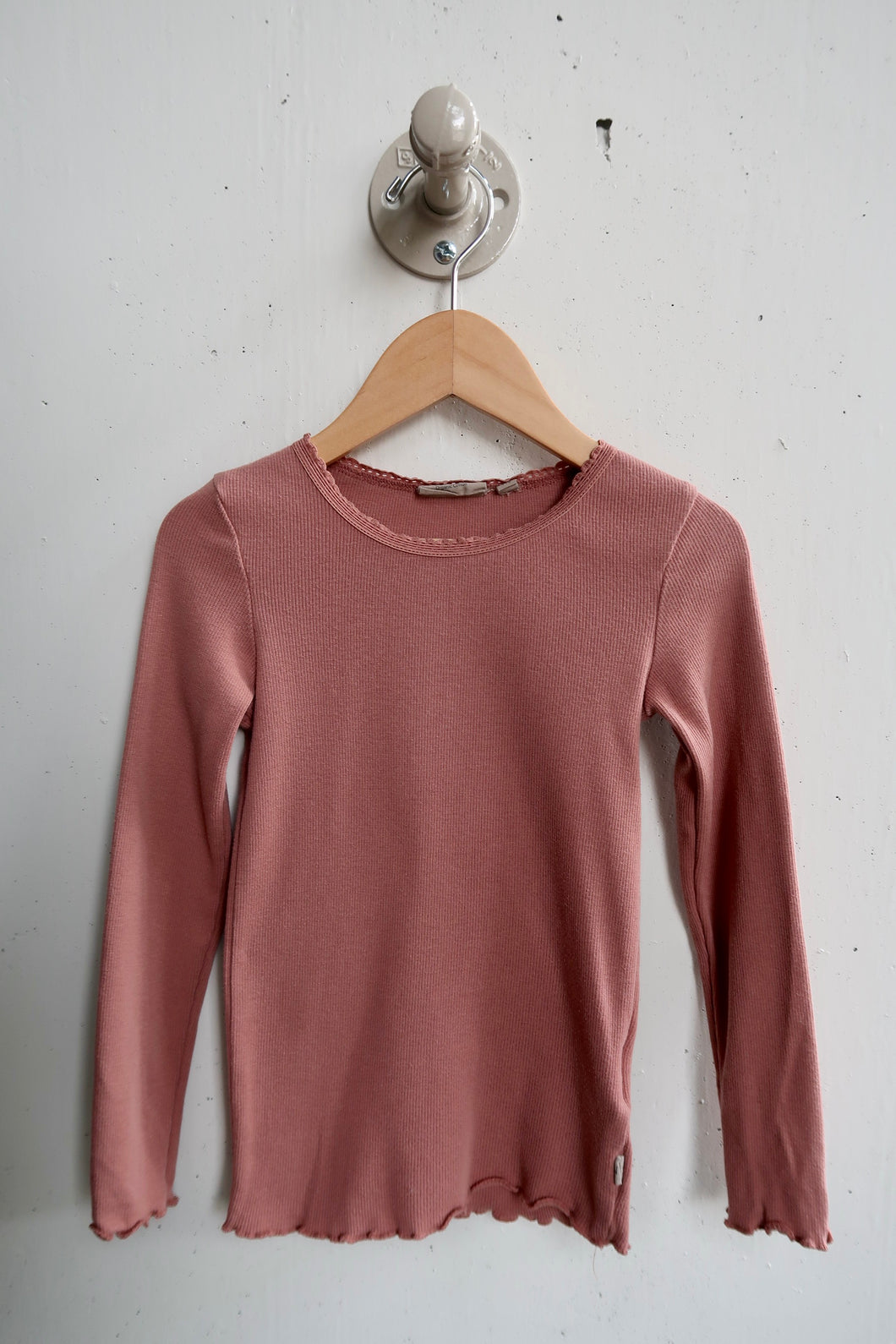 Wheat - Pink LS Top - Size 5 Years