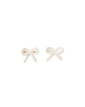Load image into Gallery viewer, Crochet Bow Clips - Ivory
