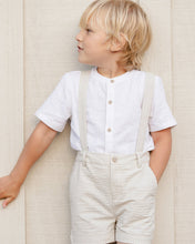Load image into Gallery viewer, Suspender Short - Sage Stripe

