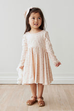 Load image into Gallery viewer, Long sleeve pink dress with a pink floral print from Jamie Kay.
