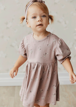 Load image into Gallery viewer, Mauve Dress with a floral print
