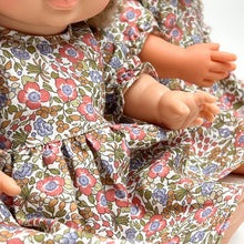 Load image into Gallery viewer, Floral long sleeve dress for Minikane Gordie 34cm doll.
