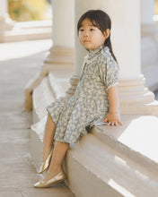Load image into Gallery viewer, Sara Dress - Aqua Ditsy
