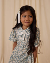 Load image into Gallery viewer, Sara Dress - Aqua Ditsy
