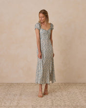 Load image into Gallery viewer, Women&#39;s Nancy Dress - Aqua Ditsy
